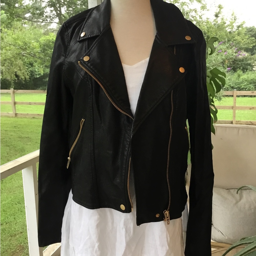 Blank NYC Black Faux Leather Jacket